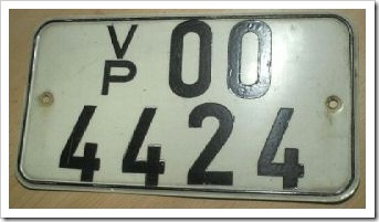 voponummernschild